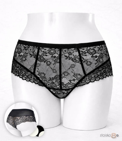 Zjawiskowe koronkowe figi brazylijskie, damskie Hon2 1713