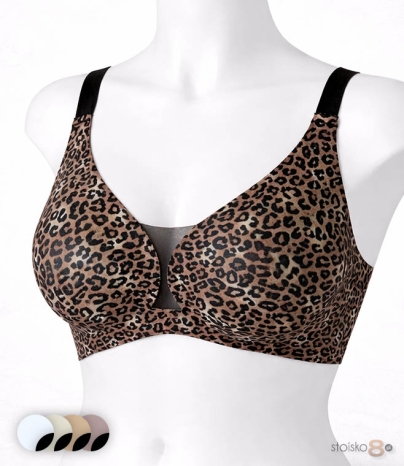 Bezszwowy biustonosz panterka i gepard, Magnolia 9887