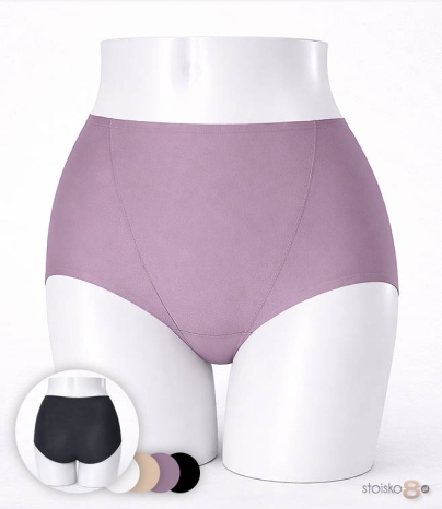 Gładkie majtki z wyższym stanem Lanny Mode 5008