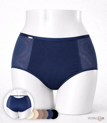 Gładkie majtki z wyższym stanem Lanny Mode 55829