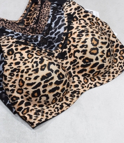 Bezszwowy biustonosz, pantera, gepard, Magnolia 9894