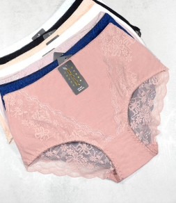Dodaj opinię do: Bawełniane majtki zdobione delikatną koronką, Ania Lu Lo 387