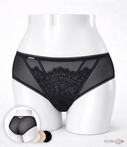 Siateczkowe zmysłowe majtki damskie Lanny Mode 5004