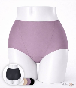 Gładkie majtki z wyższym stanem Lanny Mode 5008